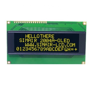 Hochwertiges OLED-Anzeige modul mit 20x4 Zeichen WS0010, SPI/Parallel-Schnitts telle, 3,3 V für den industriellen Einsatz - Product Image 1