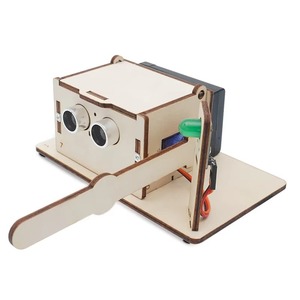 DIY Arduino Kinder Roboter Kit Smart Barrier Gate Stem pädagogische Programmierung intelligentes Lernen Holz spielzeug Robotik für Kinder