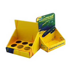 Espositore in cartone riciclabile con scatola espositiva per imballaggio di profumo con foro espositore scatola di carta per bottiglie di olio essenziale - Product Image 3