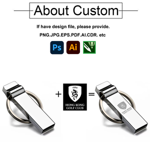 Ý tưởng quà tặng biểu tượng tùy chỉnh Xách Tay USB flash không thấm nước USB thumb drive USB Kim Loại 128 GB U đĩa Memoria Stick với Keychain - Product Image 3