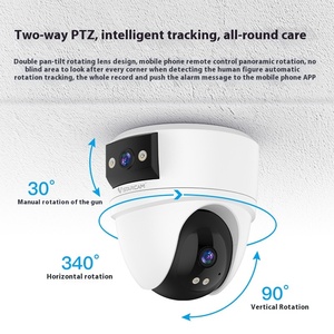 Vstarcam cscsçift ekran IP Dome kamera CMOS dürbün gece görüş PTZ Wifi bağlantısı çift Lens bulut dahil özel - Product Image 4