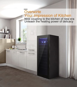 68 Bottles Compressor Slim Wine Refrigerator <strong>Chiller</strong> 70 60-bottle Wine Cooler