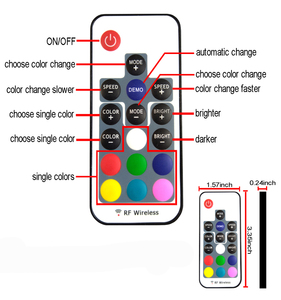 <strong>1M</strong> Battery <strong>LED</strong> Strip 5050 RGB Flexible <strong>LED</strong> Light DC5V RGB Color Changeable with 17keys Remote Controller TV Background Lighting - Product Image 2