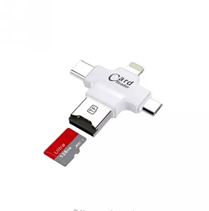 4合1迷你TF sd卡读卡器适配器2.0 3.0 USB OTG转换器USB C集线器兼容C型微型USB SD手机 - Product Image 2