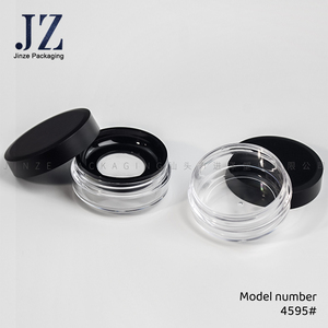 Jinze forma rotonda caso di polvere sciolta imballaggio vuoto con maglia elastica contenitore in polvere - Product Image 1