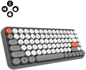 2.4G Wireless <strong>Keyboard</strong> with Slim Size One -block <strong>Keyboard</strong> with 86 Round-keycaps,built-in Iron Plate - Product Image 6