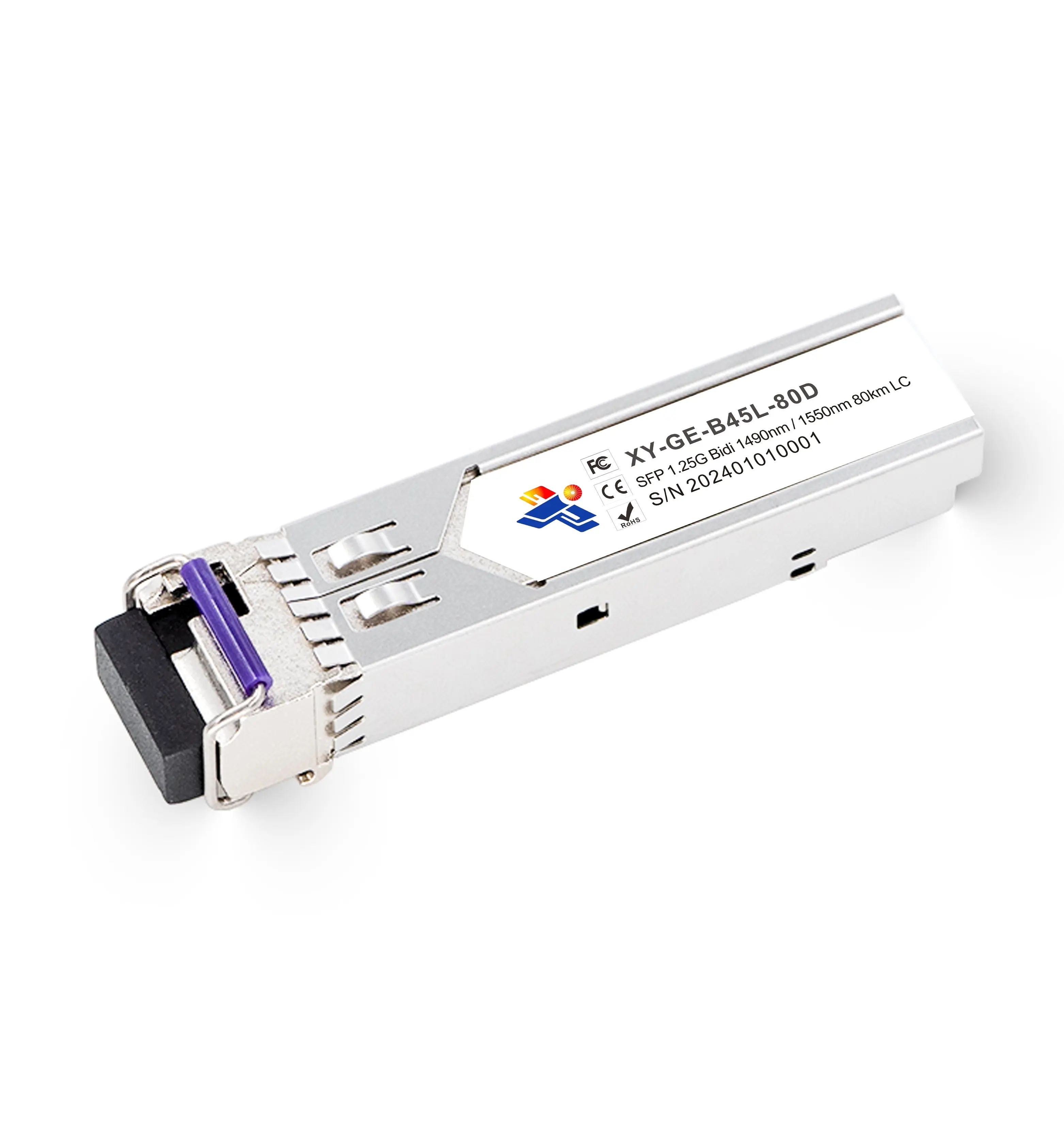 1.25G bidi 80km 1490nm 1550nm LC SC DDM 광 송수신기 SMF SFP 모듈 모든 주류 브랜드와 호환