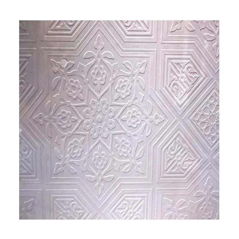 Mattonelle del soffitto del PVC di disegno del fiore di gesso sospeso prezzo in arabia saudita