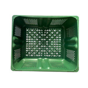 Unique Structural Design Brand New Large Plastic Pallet Boxes HDPE Stackable Agricultural Crates <strong>Stacked</strong> <strong>Nested</strong> Affordable