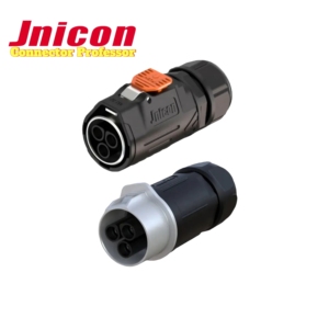 Jnicon MJ16 Series Montaje en Panel de señal de alimentación 3 pines IP67 Conector circular impermeable Enchufe de bloqueo rápido - Product Image 5