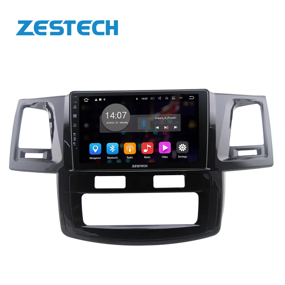 ZESTECH 9 "PX5 एंड्रॉयड 10 कार स्टीरियो डीवीडी टोयोटा Hilux 2007-2015 के लिए संगीत वीडियो टच स्क्रीन सीडी खिलाड़ियों के लिए कार डीवीडी टीवी स्टीरियो