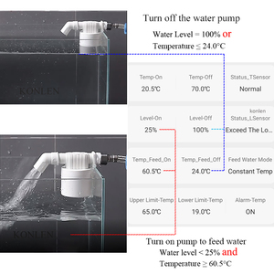 WIFI Tank Boiler Water Level <strong>Temperature</strong> Pump <strong>Controller</strong> Tuya Automatic Thermostat Control Fill Water High Low Alarm Sensor - Product Image 5