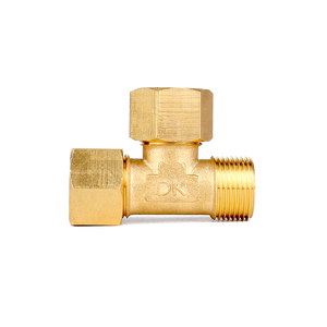 黄铜1/2 “1/2” 1/2 “压缩管配件压缩三通连接器配件燃油和制动管路连接 - Product Image 6