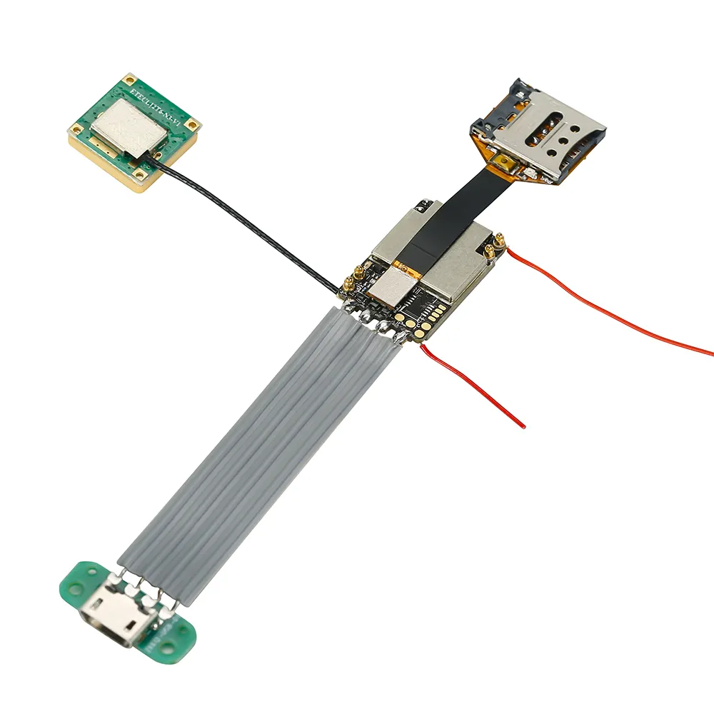 Módulo Ultra mini eSIM GPS con antena GPS externa y ranura para tarjeta nano sim para el desarrollo de pulsera de reloj GPS rastreador