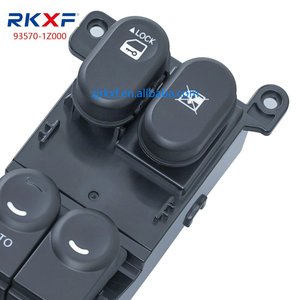 Cho I30 09 Phía Trước Bên Trái Điện Thạc Sĩ Điều Khiển Cửa Sổ Chuyển Đổi 93570-1z000 Rkxf Thương Hiệu RK-1620A Đen ABS + PA66 Mới - Product Image 2