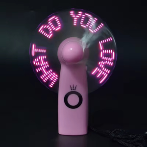 Nuevo producto Mini portátil Handy Led mensaje personalizado ventilador de batería, programable Led Display ventilador eléctrico de mano - Product Image 3