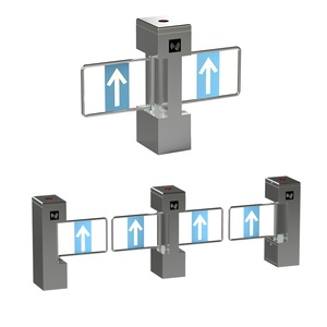 RFID di Controllo di Accesso di Impronte Digitali Motorizzato Bi-direzionale Altalena Tornello Cancelli di Sicurezza Sistema di Soluzione Per Traffico Pedonale - Product Image 5