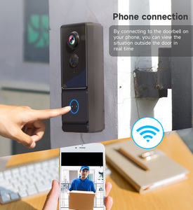 Timbre inalámbrico inteligente HD 1080P, cámara de visión nocturna, WIFI, IP, intercomunicador, teléfono de puerta para seguridad del hogar, sistema de timbre de puerta con vídeo - Product Image 5