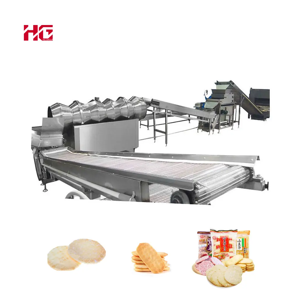 Ligne de production de craquelins de riz entièrement automatique Machine de formage de biscuits de précision Craquelins de riz Ligne de production de craquelins de riz sucrés