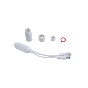 Waterproof 12v Poe <strong>Splitter</strong> Adapter 100Mbps with One Female Rj45 Poe <strong>Input</strong> Port and One Dc Plug <strong>Output</strong> and One Data Male Port