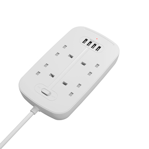 Recién llegado, enchufe de extensión de alimentación de salida UK de 4 vías multifunción con enchufe UK - Product Image 3