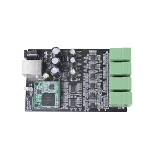 DanteネットワークオーディオシステムおよびPAシステム用の4入力、4出力、CAT5/6コネクタ、RJ45、MICおよびAUX入力を備えたDante PCB - Product Image 2