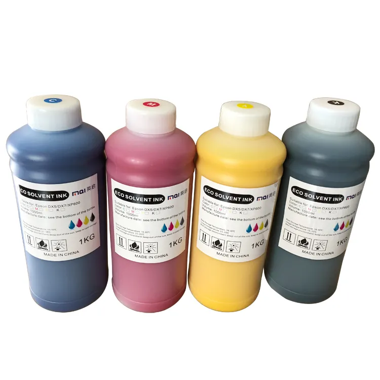 PT outdoor advertisment use 1000ml XP600 high quality eco solvent ink for large format printer
