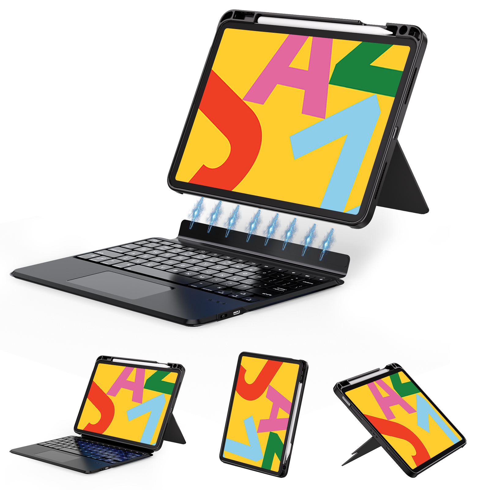 Para iPad 7ª Generación 10.2" (2019) Negro