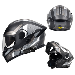 Новый высококачественный мотоциклетный шлем открытого типа с двойным визором, сертифицированный DOT, из ABS-пластика, для мотокросса, AD NB800 - Product Image 2