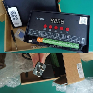 T8-1000AC Programmable Pixel Controller 8 Output SD Card RF Remote <strong>Control</strong> for Advertising Lightbox Digital LED Tube <strong>Light</strong> Signs - Product Image 2