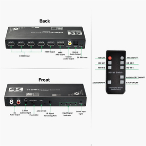 Alicates de bruja 4K 4x2 Hplipliplipli4 Input 2 ututput witwitcher con ARC C R/L 3,5mm UX oaxial Stractor tractor udio xtractor