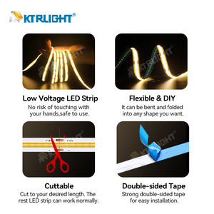 Ktrlight แถบไฟ LED หลายสี DC 5V 12V 24V 8มม. แถบไฟ LED ISO9001 - Product Image 5