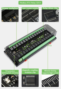 Original Quality Modbus RTU <strong>Relay</strong> 8-Channels 5V RS485 <strong>Relay</strong> 8/16/32-Way <strong>Input</strong>/<strong>Output</strong> Modbus RTU Modbus RTU <strong>Relay</strong> 16CH/32 Paths - Product Image 6