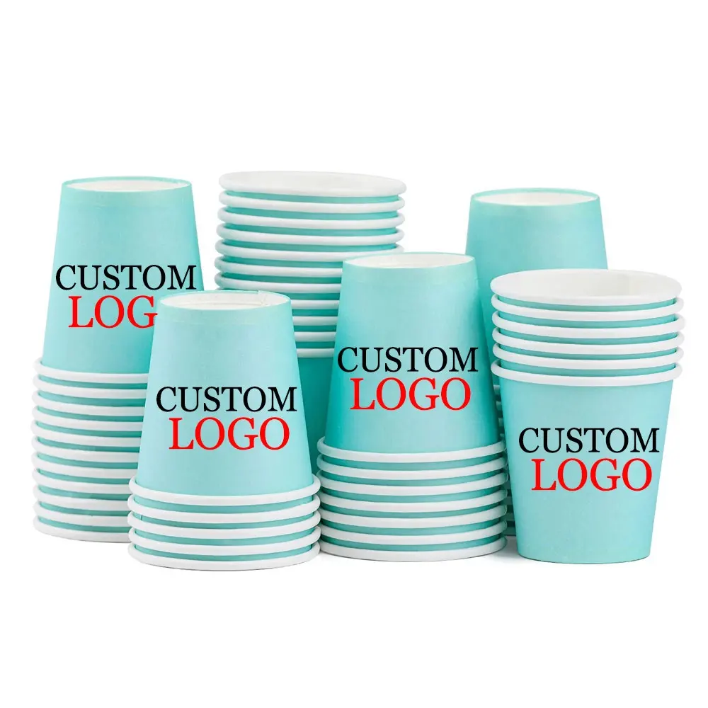 Fábrica 8oz 10oz 12oz 16oz Diseño personalizado Cartón Café Tazas de papel Papel impreso desechable Tazas de café de doble pared