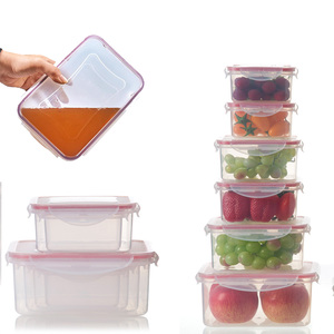 Contenedores de comida cuadrados/rectangulares, cajas de almuerzo herméticas, contenedor de almacenamiento de alimentos, juego de 12 - Product Image 1