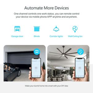 スマートライフアプリリモコンWIFIスマートドアオープンリレースマートホーム自動化システムPST-TYWB-1CH用 - Product Image 5