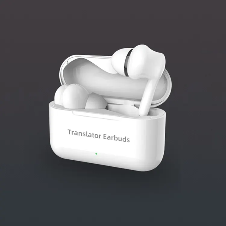 Groothandel Bluetooth Vertalen Hoofdtelefoon Muziek Headsets Custom Logo Draadloze Vertaling Oordopjes Oortelefoon