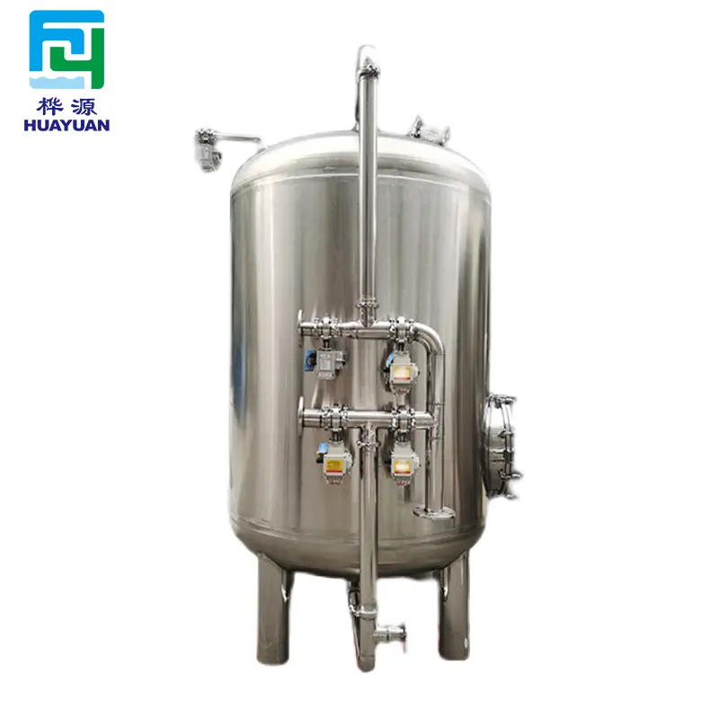 Filtro 304 industriale in acciaio inossidabile al quarzo e sabbia in resina di carbone attivo multi-media filtro per il trattamento dell'acqua serbatoio del filtro