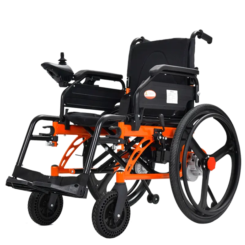 Phoenix kursi roda elektrik lipat portabel, skuter baterai Lithium dengan roda besar cerdas otomatis orang tua cacat