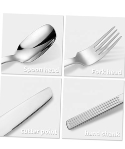Großhandel 24PCS Edelstahl Geschirr Geschenkset Messer Gabel Löffel Steak Haushalt Hotel Square Head Striped Besteck Set