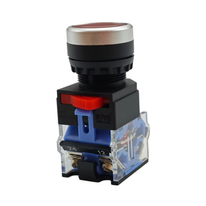 Interruttore a pulsante in plastica da 22MM con funzione di arresto automatico autobloccante della sorgente luminosa a LED - Product Image 2