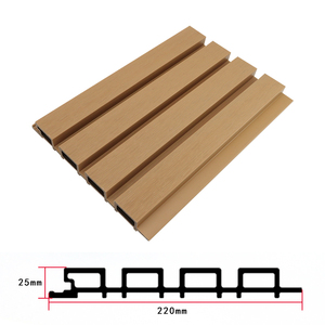 2025 nuovo rivestimento di Design PE esterno composito esterno WPC pannelli di parete scanalati che costruiscono foglio di parete per esterni mercato foshan - Product Image 5