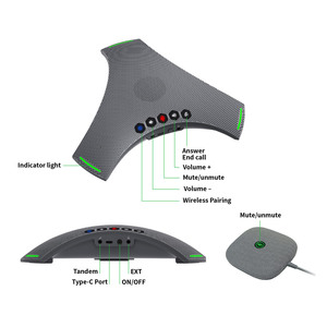 Ses konferans sistemi aktif gürültü 30 metre Pickup akustik yankı iptali ses Pickup papatya hoparlör - Product Image 5