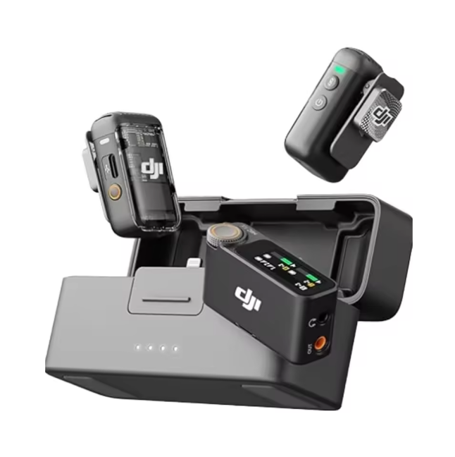 DJI Mic 3 (2 micrófonos + 1 grabación + estuche de carga)
