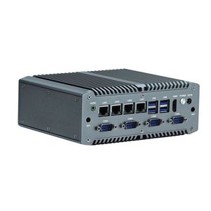 Mini PC sin ventilador Intel Quad Core 4 * GbE LAN 6COM 16Bit GPIO computadora industrial resistente 12 ~ 19V DC fuente de alimentación Stock - Product Image 1