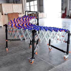 Hot Sale Gravity Skate Wheel Conveyor With Telescopic <strong>Function</strong> for <strong>Loading</strong> Unloading