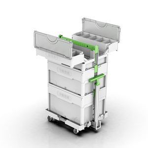 OEM可定制PP塑料和铁移动组合工具箱套装可堆叠手推车工具箱 - Product Image 4