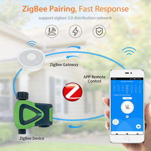 Tuya Zigbee Smart Sprinkle <strong>Timer</strong> Soil <strong>Sensor</strong> Countdown Function Custom Irrigation Duration APP Remote <strong>Control</strong> for Garden