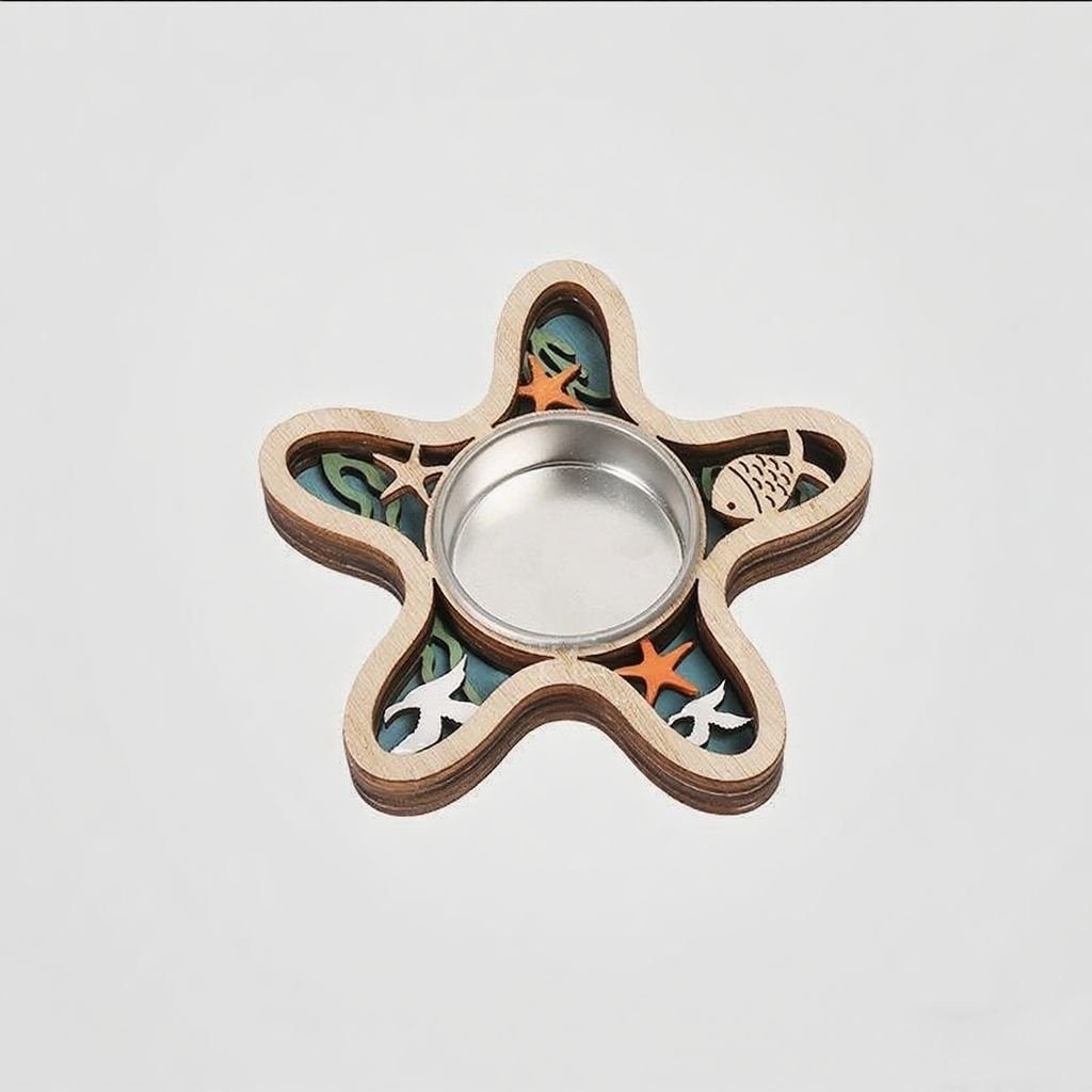 Lampe étoile de mer sans cire