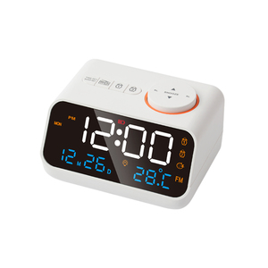 Yeni taşınabilir LED akıllı elektronik masa masa saati dijital dahili lityum pil çalar saat FM radyo ile - Product Image 2